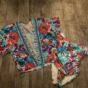 La Blanca One piece and matching cover up